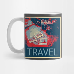 Travel - Shepard Fairey style design Mug